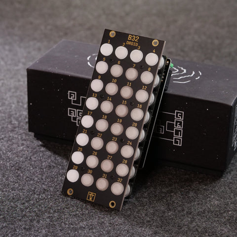 B32 with blue LEDs