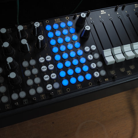 B32 with blue LEDs